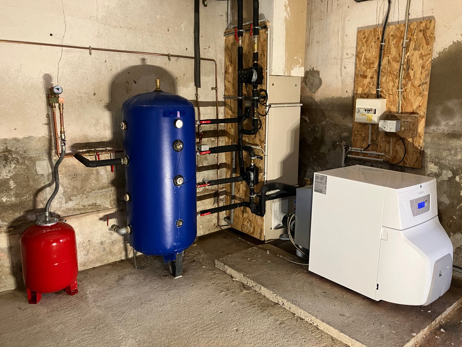 Installation de chaudière à fioul